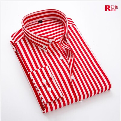 Batmo 2023 uustulnuk kevadised kvaliteetsed segatud vabaaja punased särgid meeste triibulised särgid, valged särgid meeste pluss-suuruses S-5XL