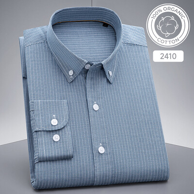 Uus särgis Mood Korea 100% puuvillased vabaaja särgid meestele saleda vormiga pidulik tavaline särk hagijas ruuduline kõrge kvaliteediga riided