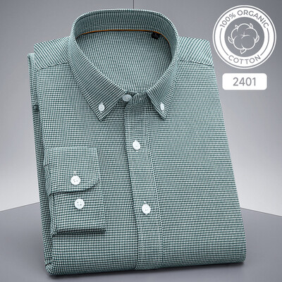 Uus särgis Mood Korea 100% puuvillased vabaaja särgid meestele saleda vormiga pidulik tavaline särk hagijas ruuduline kõrge kvaliteediga riided