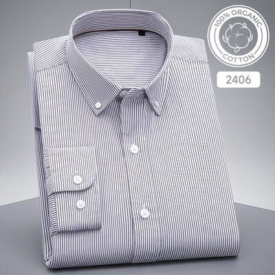 Uus särgis Mood Korea 100% puuvillased vabaaja särgid meestele saleda vormiga pidulik tavaline särk hagijas ruuduline kõrge kvaliteediga riided