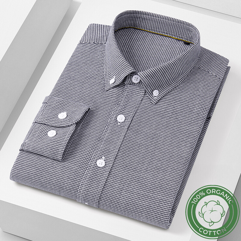 Uus särgis Mood Korea 100% puuvillased vabaaja särgid meestele saleda vormiga pidulik tavaline särk hagijas ruuduline kõrge kvaliteediga riided