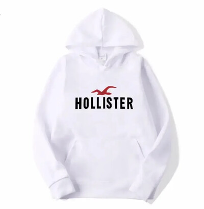 HOLLISTER férfi kapucnis pulóver utcai hétköznapi sport stílusú hosszú ujjú Kenguru zseb polár pulóverrel őszre és télre