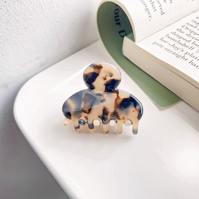 Υψηλής ποιότητας μικρό κλιπ οξικού γαλλικού ρετρό λουλούδι Κλιπ μαλλιών στο πλάι κτυπήματα κλιπ Πλεκτό κλιπ μαλλιών μισοδεμένο κλιπ μαλλιών