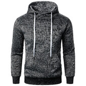 Muški jesenski i zimski jednobojni kaput s kapuljačom od flisa za sportove na otvorenom