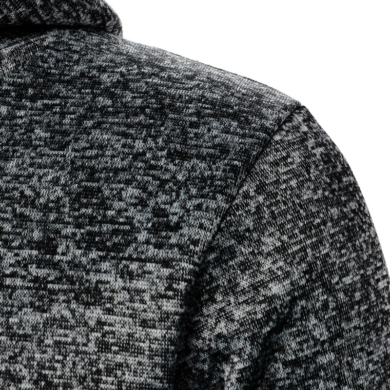 Muški jesenski i zimski jednobojni kaput s kapuljačom od flisa za sportove na otvorenom