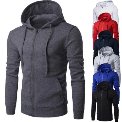 Hanorac pentru bărbați de toamnă la modă Jachetă cu mânecă lungă Hanorac cu fermoar Jachetă închisă Hanorac pentru bărbați Hanorac Slim Fit pentru îmbrăcăminte pentru bărbați