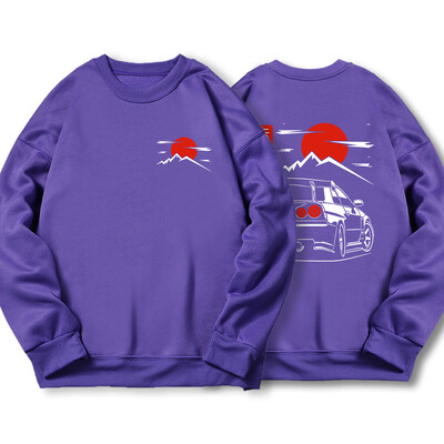 Japanski stil automobila Jdm Culture Gtr Racing Hoody muška ulična ležerna majica s kapuljačom Jesenska široka ženska majica s kapuljačom i jednostavnim flisom