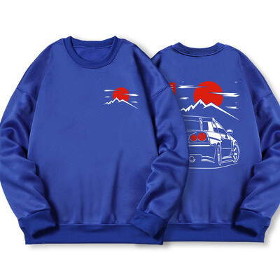 Japanski stil automobila Jdm Culture Gtr Racing Hoody muška ulična ležerna majica s kapuljačom Jesenska široka ženska majica s kapuljačom i jednostavnim flisom