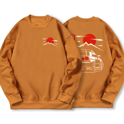 Japanski stil automobila Jdm Culture Gtr Racing Hoody muška ulična ležerna majica s kapuljačom Jesenska široka ženska majica s kapuljačom i jednostavnim flisom