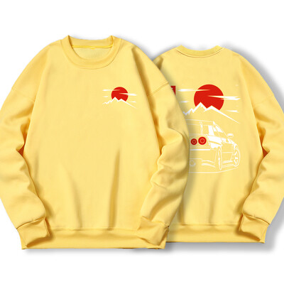 Japanski stil automobila Jdm Culture Gtr Racing Hoody muška ulična ležerna majica s kapuljačom Jesenska široka ženska majica s kapuljačom i jednostavnim flisom