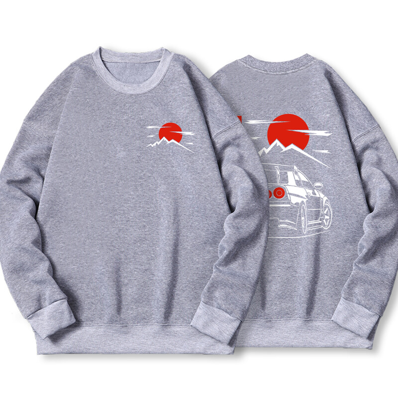 Japanski stil automobila Jdm Culture Gtr Racing Hoody muška ulična ležerna majica s kapuljačom Jesenska široka ženska majica s kapuljačom i jednostavnim flisom