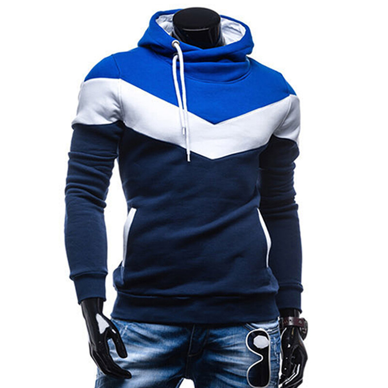 Modne muške majice s kapuljačom Patchwork Jesen Zima Sweatshirt s kapuljačom Dugi rukav Pulover Hoodie Sweatshirt sudaderas hombre tolstovka