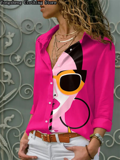 Ljetna ženska košulja od ledene svile dugih rukava 2024. europskog vrućeg stila Nova modna uska modna ležerna odjeća