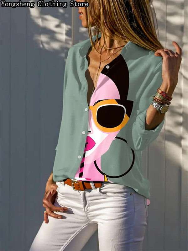 Ljetna ženska košulja od ledene svile dugih rukava 2024. europskog vrućeg stila Nova modna uska modna ležerna odjeća