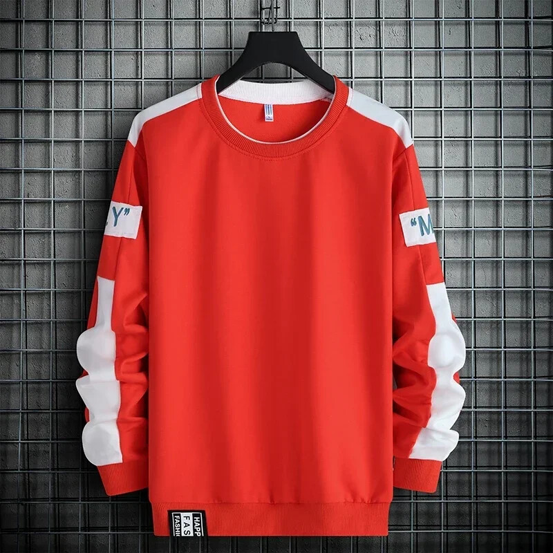 2024 Muški Sweatshirt Hoodies Harajuku Hip Hop Streetwear Ležerni muški pulover Hoodie Proljeće Jesen Patchwork Sweatshirts Mend