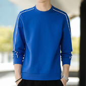 Modna široka korejska trenirka sa spojenim O-izrezom Muška odjeća 2024. Proljeće Jesen Nove prevelike ležerne majice Višestruke majice