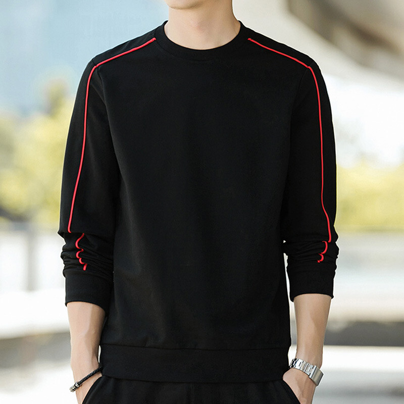 Modna široka korejska trenirka sa spojenim O-izrezom Muška odjeća 2024. Proljeće Jesen Nove prevelike ležerne majice Višestruke majice