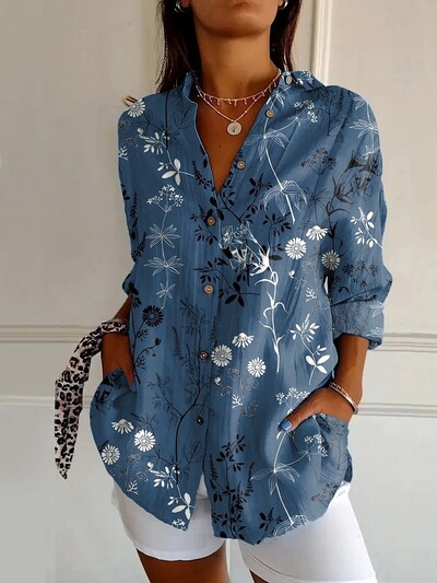 Allikas tootjad spot drop õlg varrukatega naiste pikkade varrukatega särk digitrükkiga suvine pikkade varrukatega naiste särk