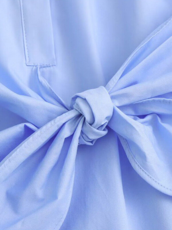 LANMREM višenamjenska majica s zavojima za žene, na rever, jednobojna majica s dugim rukavima na jedno kopčanje Uredska dama, novo 2024. 32C1298