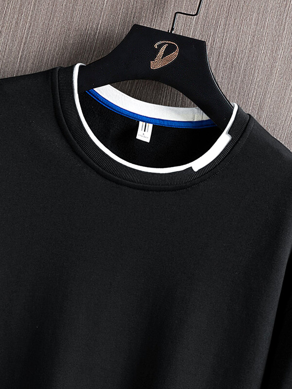 Pulover pentru bărbați, toamnă și iarnă, la modă, cu fundul unic, cu gât rotund