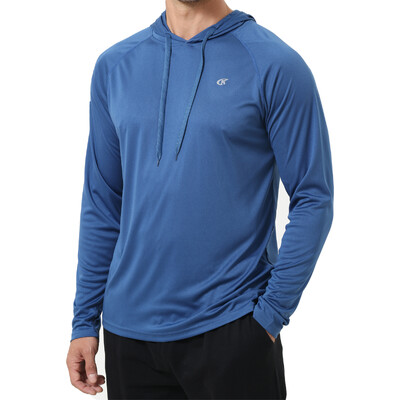 Muška majica s kapuljačom dugih rukava UPF 50+ Zaštita od sunca Sportska teretana Pecanje Biciklizam Brzo sušeće majice