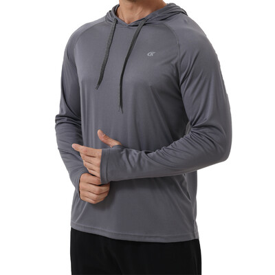 Muška majica s kapuljačom dugih rukava UPF 50+ Zaštita od sunca Sportska teretana Pecanje Biciklizam Brzo sušeće majice