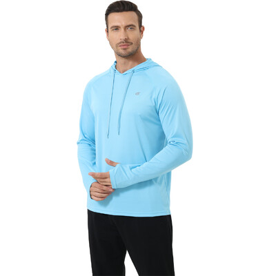 Muška majica s kapuljačom dugih rukava UPF 50+ Zaštita od sunca Sportska teretana Pecanje Biciklizam Brzo sušeće majice