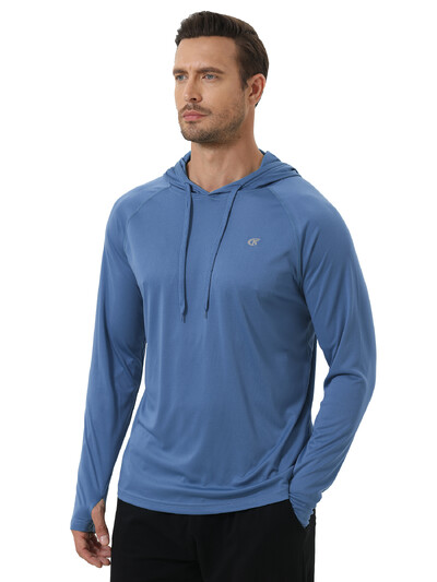 Muška majica s kapuljačom dugih rukava UPF 50+ Zaštita od sunca Sportska teretana Pecanje Biciklizam Brzo sušeće majice