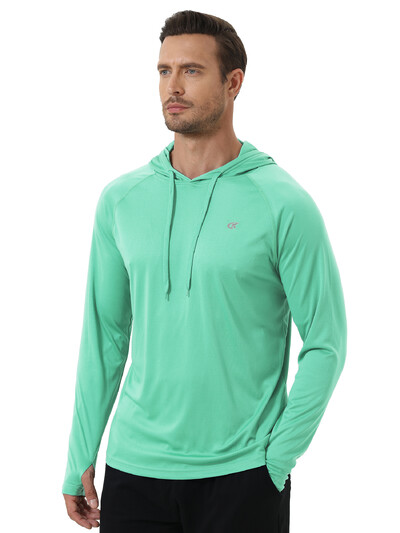 Muška majica s kapuljačom dugih rukava UPF 50+ Zaštita od sunca Sportska teretana Pecanje Biciklizam Brzo sušeće majice