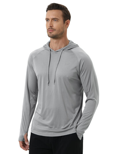 Muška majica s kapuljačom dugih rukava UPF 50+ Zaštita od sunca Sportska teretana Pecanje Biciklizam Brzo sušeće majice