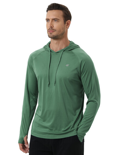 Muška majica s kapuljačom dugih rukava UPF 50+ Zaštita od sunca Sportska teretana Pecanje Biciklizam Brzo sušeće majice