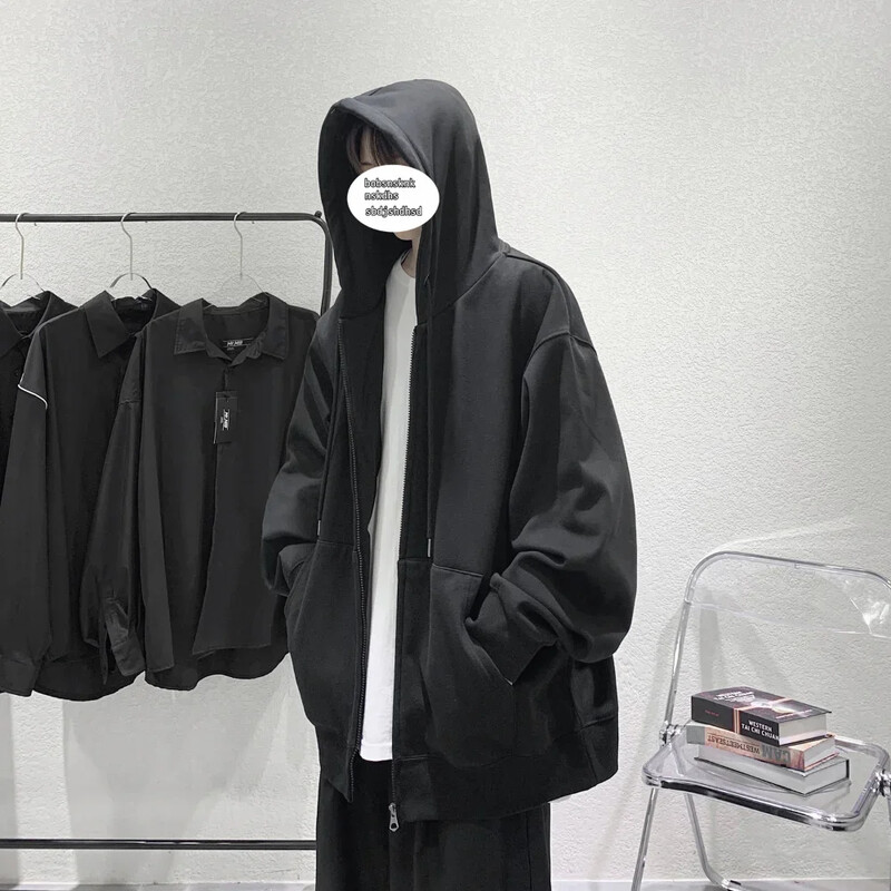 Jesenske majice s kapuljačom veličine US Sweatshirts s kapuljačom Muška majica s kapuljačom Kardigan Jednobojna klasična jakna Muški kaput Muška odjeća