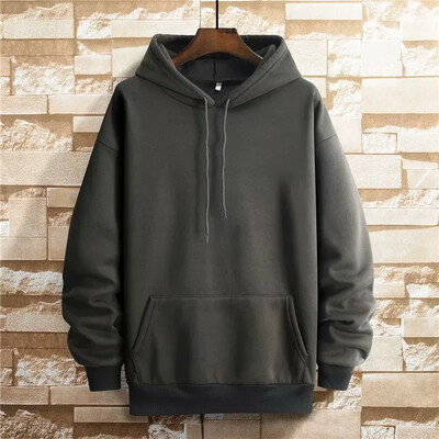 Есенен нов стил Японски ежедневен суитшърт с качулка Мъжки свободен суичър с качулка Едноцветен мъжки моден суитшърт за открито