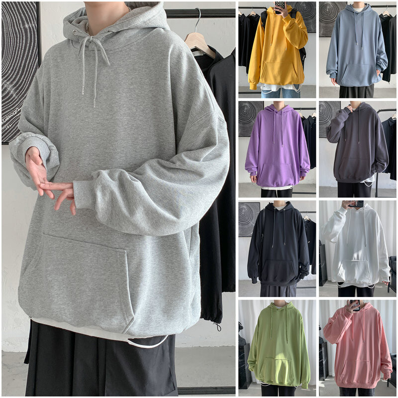 Μόδα ανδρικά φούτερ 2023 Άνοιξη φθινόπωρο Hip Hop Ανδρικά πουλόβερ Φούτερ Ανδρικά φούτερ με κουκούλα Ανδρικά μονόχρωμα φούτερ