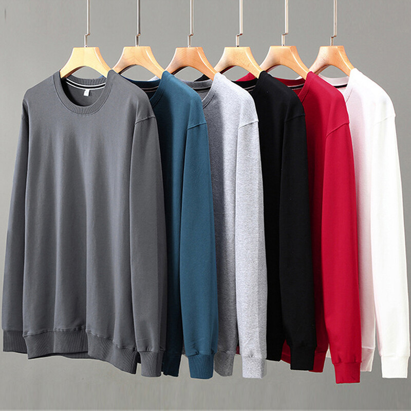 Ühevärvilised dressipluusid Meeste 10XL Suures suuruses dressipluus Kevad-Sügislik dressipluus Meeste Soliidne Pullover Suur suurus 10XL