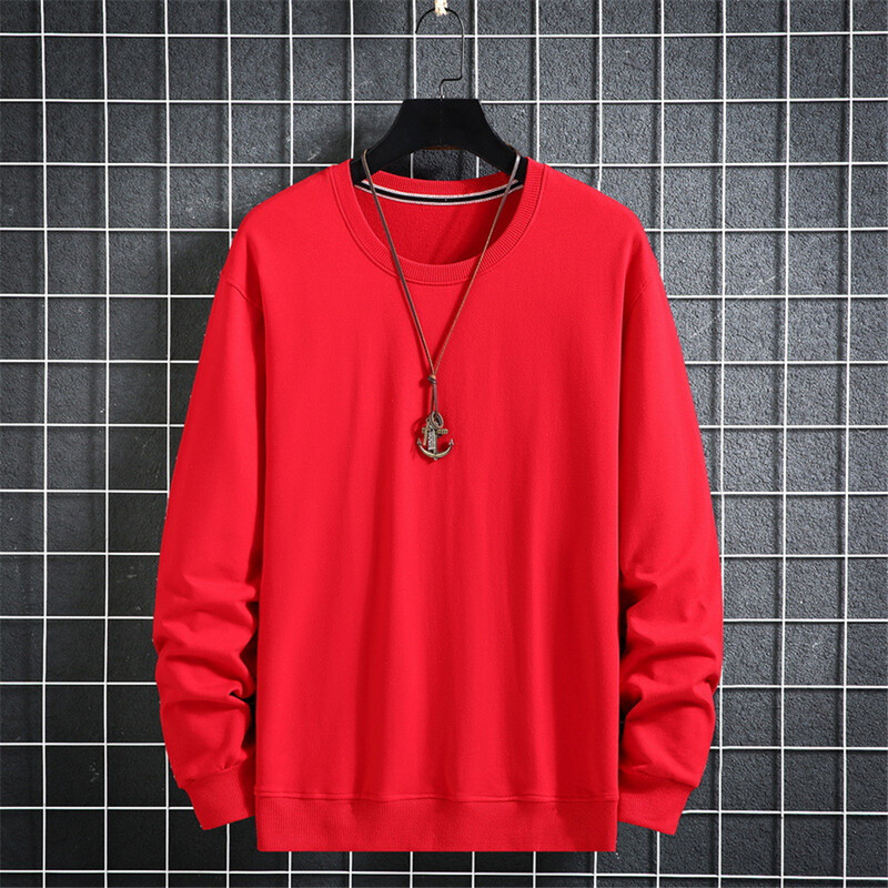 Ühevärvilised dressipluusid Meeste 10XL Suures suuruses dressipluus Kevad-Sügislik dressipluus Meeste Soliidne Pullover Suur suurus 10XL