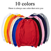 Novi brend Muška/Ženska majica s kapuljačom Proljeće Jesen Zima Topli flis Muški modni sweatshirts Jednobojni okrugli izrez Hip Hop pulover