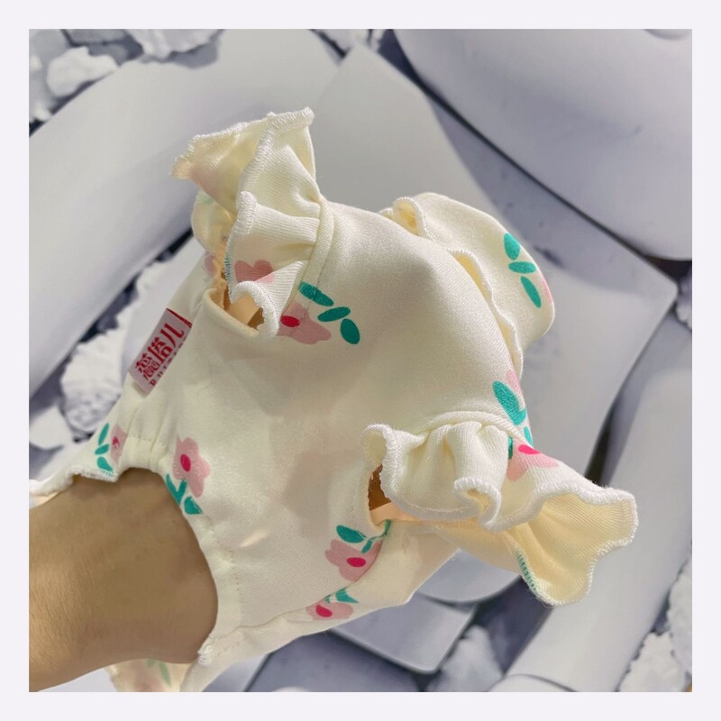 Odjeća za kućne ljubimce Slatki tulipanski bazni kaput za malog psa Leteći rukav Mali cvijet Čisti pamuk Visoki ovratnik Topla odjeća za jesen zimu