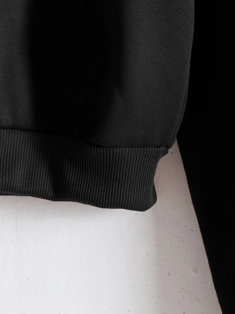 Hanorac cu șnur în stil scurt pentru femei, toamnă și iarnă, din catifea, cu mâneci lungi și fermoar.