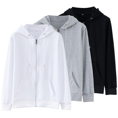 Hanorac Hanorac oversize Cardigan cu glugă Hanorace gri Haine pentru femei Hanoare solide cu fermoar Primăvară Femei Bărbați Top mâneci lungi