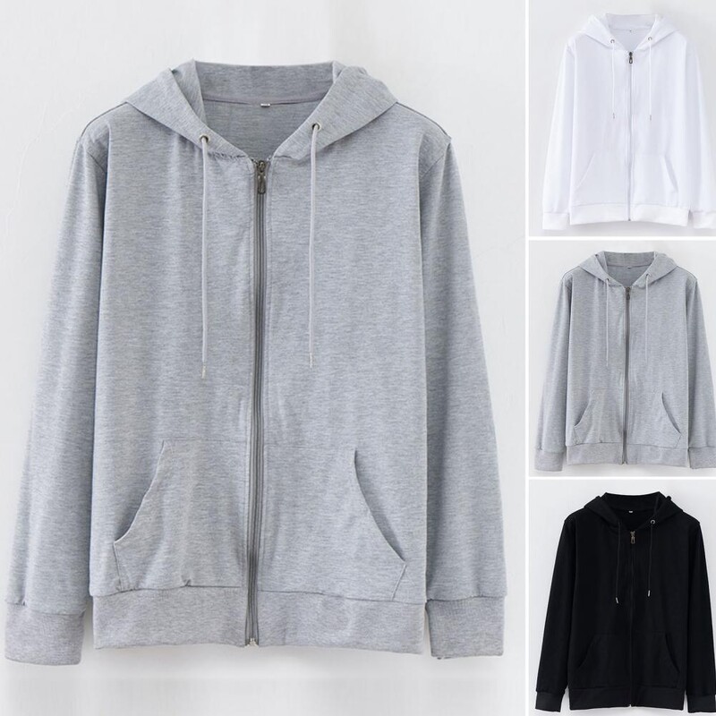 Dukserica s kapuljačom Oversize Dukserice s kapuljačom Siva ženska odjeća Jednobojne majice s kapuljačom Proljeće Žene Muškarci Top dugih rukava