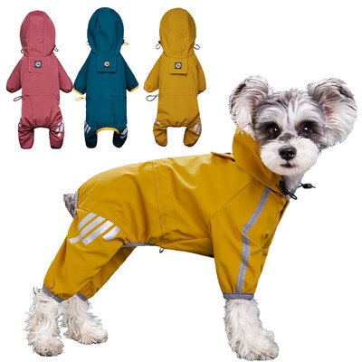 Haina de ploaie pentru câini, reflectorizantă, impermeabilă, haine pentru animale de companie pentru chihuahua, malteză, haină de ploaie pentru câini de talie mică, mijlocie, salopetă de ploaie, salopetă pentru câini