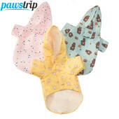 Pelernă de ploaie pentru câini cu desene animate Haine impermeabilă pentru câini pentru câini de talie mică, mijlocie, în aer liber, jachetă de ploaie pentru cățeluș, articole pentru animale de companie