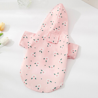 Pelernă de ploaie pentru câini cu desene animate Haine impermeabilă pentru câini pentru câini de talie mică, mijlocie, în aer liber, jachetă de ploaie pentru cățeluș, articole pentru animale de companie