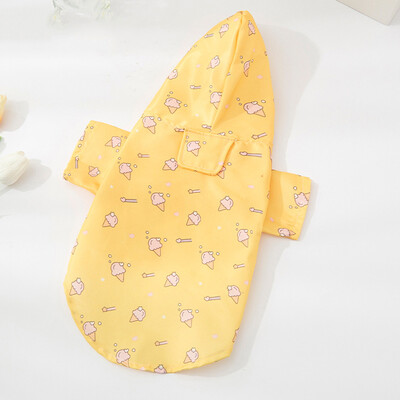 Pelernă de ploaie pentru câini cu desene animate Haine impermeabilă pentru câini pentru câini de talie mică, mijlocie, în aer liber, jachetă de ploaie pentru cățeluș, articole pentru animale de companie