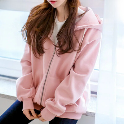 Ženska majica s kapuljačom i dugim rukavima jesen/zima 2024. Nova podebljana gornja jakna za hladnija godišnja doba