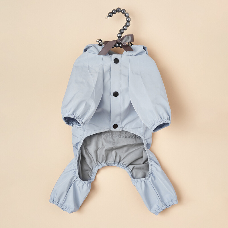 Αδιάβροχο αδιάβροχο σκύλου Ανακλαστικό με κουκούλα αδιάβροχο μπουφάν για κατοικίδια Σαλοπέτα Μικρά σκυλιά για εξωτερικούς χώρους Γαλλικό μπουλντόγκ Τσιουάουα