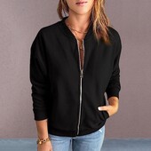 Ženska majica s džepovima, dugih rukava, standardnog kroja, majica s patentnim zatvaračem, ženska dnevna majica