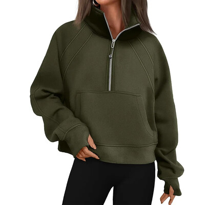 Nove ženske majice s kratkim rukavima Proljetna i jesenska slobodna majica s dugim rukavima s gornjim džepovima za žene