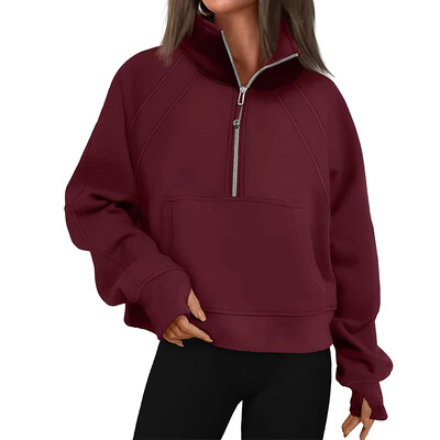 Nove ženske majice s kratkim rukavima Proljetna i jesenska slobodna majica s dugim rukavima s gornjim džepovima za žene